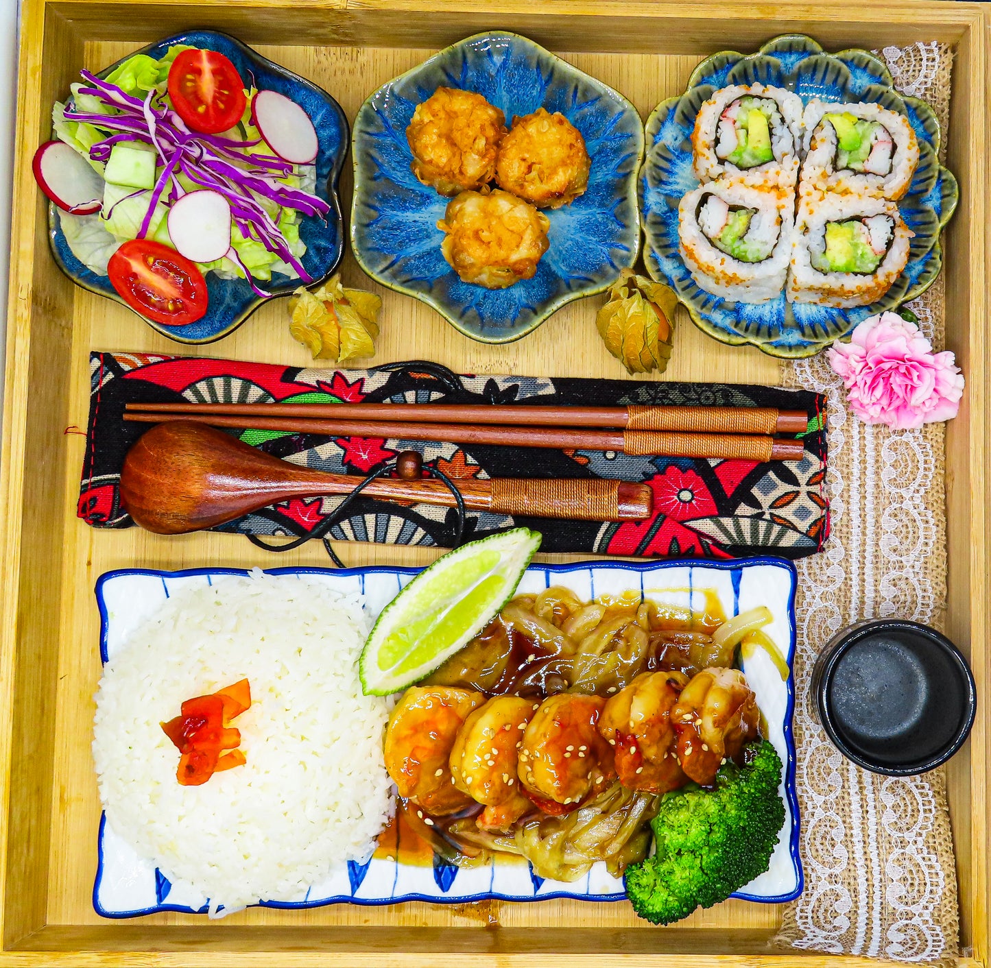 Shrimp Teriyaki Bento Box (Min. 5 Orders)