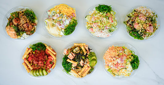 Build Your Own Custom Poke Bowl (Serves 10 People)